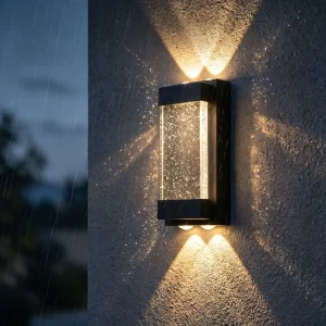 Double Heads Durable Square Wall Light Exterior Surface Mounted LED Wall Lamp 30CM 40CM 60CM 80CM