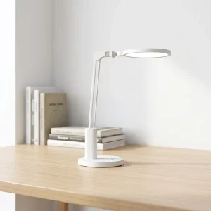 Double Jointed LED Desk Lamp with Ring Light Eye Protection Table Light 3 Color Temperature Adjustable Foldable Task Light