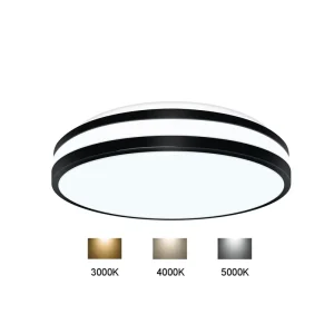 Double Ring 12 Inch 14 Inch 3CCT Adjustable LED Ceiling Light for Living Room