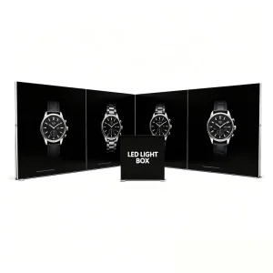 Double-Sided Wrinkle-Free SEG Light Box Booth with Seamless Splice and HD Graphics