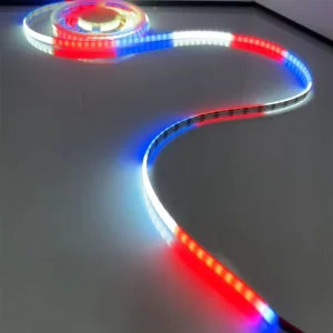 Dream Color 360LED 8mm 24V WS2811 RGBIC COB Smart LED Strip Light with USB Wi Fi Control High CRI 95 Dimmable & Programmable