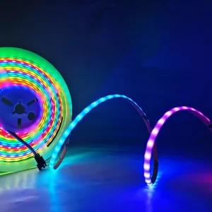 Dream Color 5V 5MM 160 LEDs/m RGB WS2812B IC Smart Strip Lights Individual Addressable COB LED Strip for Room Car Bike Decor