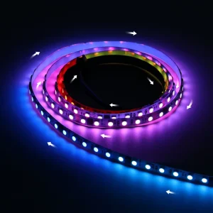 Dream Colour WS2811 WS2813 SPI RGB Pixel LED Strip Light Smart 12V 24V 60LED m Flexible Tape for Room Decor DIY Flexible LED