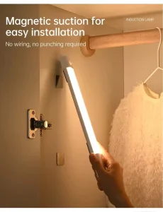 Dual-Control Rechargeable Magnetic Motion Sensor LED Drawer Light with Remote, Portable for Camping and Vans