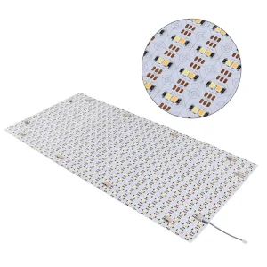 Dual White LED Panel Light 480x240mm Switchable Warm Cool White 6000K Cuttable Backlight Sheet Hotel Workshop Custom IP20