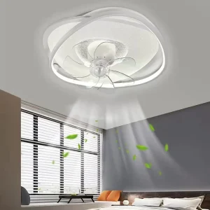 Durable Ceiling Light Fixture Sleek Modern Artistic Ring LED Panel Fan Lighting Supplier From China Factory Direct