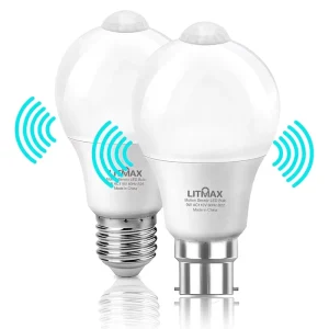 Wireless Multi-Color Dimmable LED Smart Bulbs with AC Power Motion Sensor