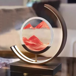 Dynamic Flowing 3D Hourglass Sand Art Light Decorative Moving Quicksand Art Table Lamp