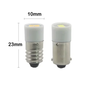 E10 LED Bulb BA9S Indicator Light 3V 6V 12V 24V 48V 60V 120V 240V High Performance Long Service Life