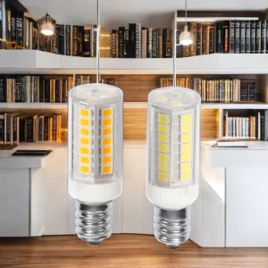 E12 E11 LED Corn Bulb 2700-6500K AC 120V for Chandeliers, ETL FCC Certified