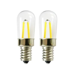 E12 LED Filament Refrigerator Bulb T20 Salt Lamp Bulb Mini LED Candelabra Bulb for Microwave Ceiling Fan 110V 220V