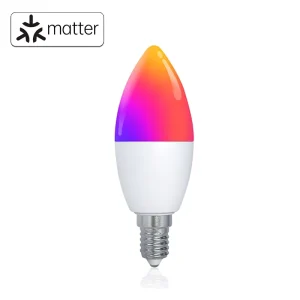 E14 6W RGB WiFi Smart LED Candle Bulb