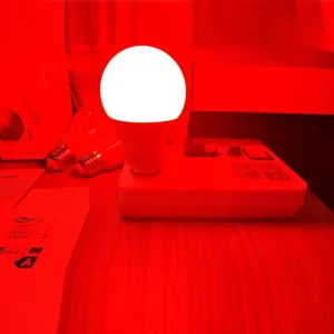 E14 E27 12W A60 Full Spectrum Red Amber Sleep Zero Flicker Free Led Bulb Light for Sleeping Dream