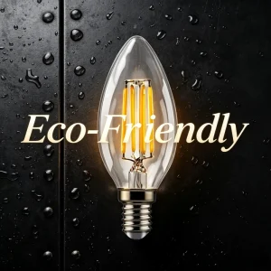 E14 LED Candelabra Chandelier Bulb 2700K Warm White Edison Filament Glass Globe AC220V E26 Base