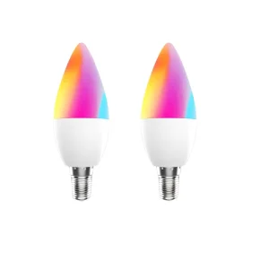 E14 RGB Smart WiFi LED Bulb 2700-6500K C+W 4.5W Dimmable