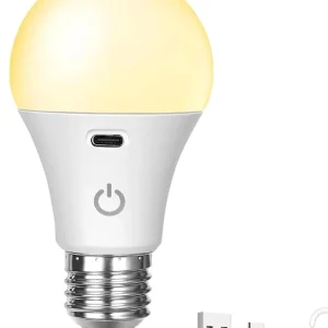 E26 E13 B22 Screw Base Rechargeable RGB A65 Remote Control Wireless Cabinet USB Globe LED Bulb