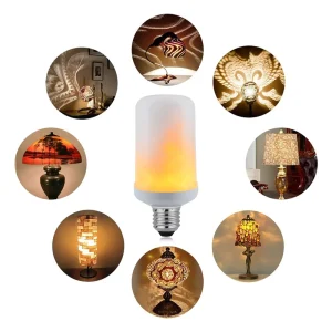 E26 LED Fire Effect Bulb E27 Flickering Flame Light Bulb