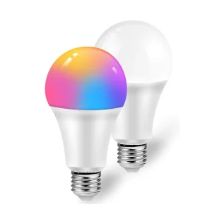 E27 9W RGB+White LED Bulb 110-250V WiFi Dimmable Timer Remote Control