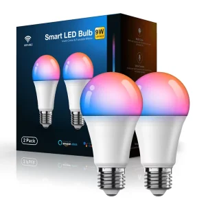 E27 A60 Smart LED Bulb 9W 10W WiFi RGB Dimmable Remote Control