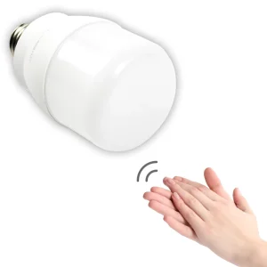 E27 AC220V Sound Sensor LED Light Bulb 6W 10W Voice-Controlled Motion Sensor Plastic Body for Garden and Warehouse