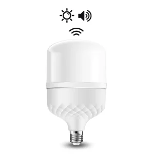 E27 B22 5W 7W 10W 20W 30W 40W LED Motion Sensor Smart Bulb Sound and Human Radar Detection