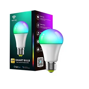 E27 B22 Dual-Mode WiFi Smart LED Bulb RGB Dimmable Color-Tunable Aluminum Remote Control Ambient Light