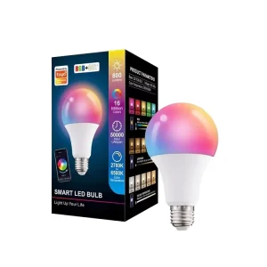 E27 Dimmable Tuya APP RGBW Light Led Lamp Ampoule Alexa Google Assistant A19 9W Smart Bulb for Smart Home Decor