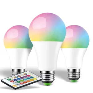 E27 LED RGB Spotlight Bulb 220V 5W 10W 15W with IR Remote Control, 2835 SMD Dimmable