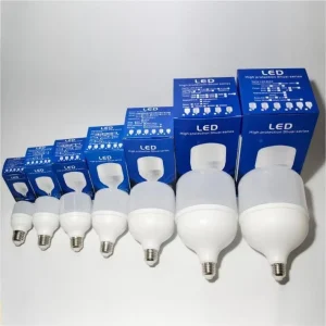 E27 LED T Bulb 20W AC 100-240V Aluminum Plastic for Warehouse Use
