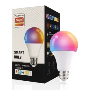 E27 RGB 9W 15W SMD Chip RGB+CCT WiFi Smart LED Bulb CE RoHS