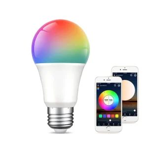 E27 RGBW WiFi Smart LED Bulb Dimmable App and Voice Control