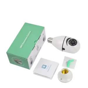 E27 Wireless WiFi Bulb Security Camera with 360° Rotation Full-Color Night Vision