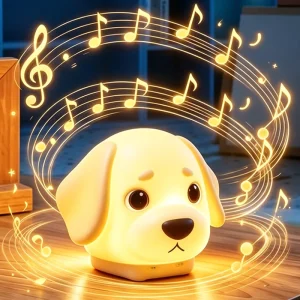 EGH New Led Cute Dog White Noise Night Light Blue Tooth Music Speaker Night Lamp With Remote Control