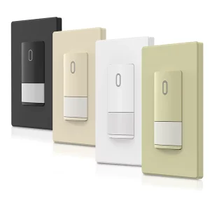 ELEGRP USA Modern Led Pir Automatic Occupancy Motion Sensor Light Switch UL Electric Wall Switch for Day Night