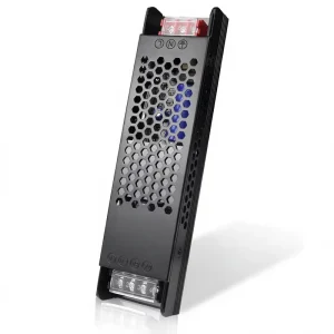 ETL 24V 60W-200W 6.5A AC100-250V Constant-Voltage LED Driver 50Hz for Strip, Garden and Cabinet Lights