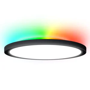 ETL-Certified 12-Inch 23W Smart LED Ceiling Light, 2700K-5000K Adjustable White/RGB