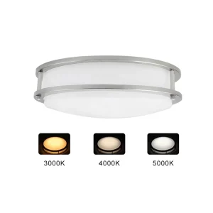 ETL Certified Modern Ceiling Light with Bilateral Dual Ring Design 5CCT 2700K 6500K Adjustable Dimmable Surface Mount Fixture