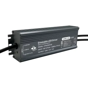 ETL DALI2 Approved LED Driver 12V 120W Constant Voltage DALI-2 and Push Dimmable Waterproof IP67 Electronic LED Driver