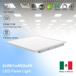 ETL DLC 2×2 LED Panel Light 100-347V Emergency 5CCT Selectable 3500-6500K 5W Selectable 20-40W 0-10V Hospital Office