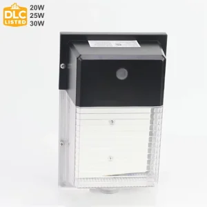 ETL DLC CE Dusk to Dawn Photocell Sensor Mini Smart Wallpack LED Light 20W 30W 40W Waterproof 120V 347V