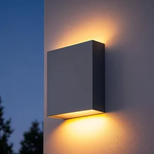 ETL DLC Certified Aluminum 8 Inch Up Down Smart Waterproof AC LED Wall Light for Outdoor Garden B&B