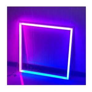 ETL Listed Modern Design Square Rectangle LED Grid Frame Light Modern Style Ceiling Tile Mood Lighting for Construction Projects