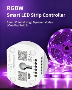 ETOP DC12 48V Smart Wifi UFO RGBW LED Strip Controller Timing Group Music Control Voice Work With Alexa Google Home