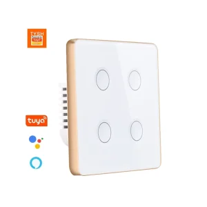 EU 1/2/3/4 Gang WiFi Smart Home Lighting Touch Wall Switch with Neutral Line