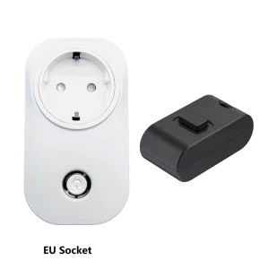 EU 13A WiFi and RF Smart Plug Socket with Mini Wireless Kinetic Switch