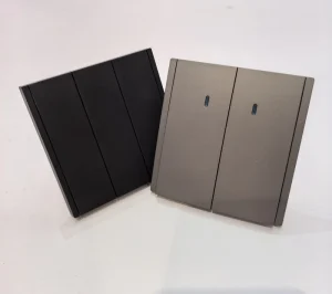 EU Standard 1 2 3 4 Gang Curved Design Electrical Wall Switches and Sockets