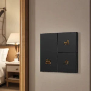 EU Standard KNX Smart Wall Switch Combination Push Button Metal Cover