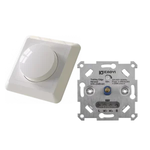 EU Standard LED Light Dimmer 220V Triac Dimmer Controller for Dimmable LED Drivers 1000W Max Load