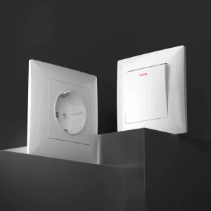 EU Standard Modular Wall Switch Socket 10A 250V Electrical Light Switch and Power Outlet for Home and Hotel