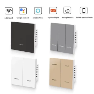 EU Standard Smart Wall Light Switch 1 2 3 4 6 Gang Zigbee 10A Max